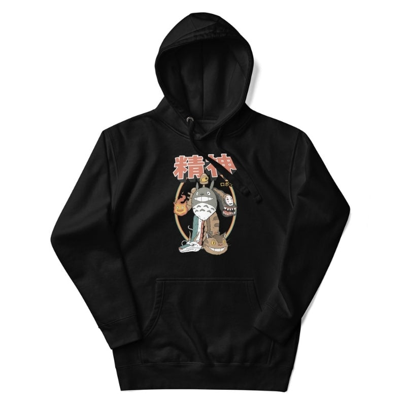 Japanse Hoodie - Seishin S / Zwart