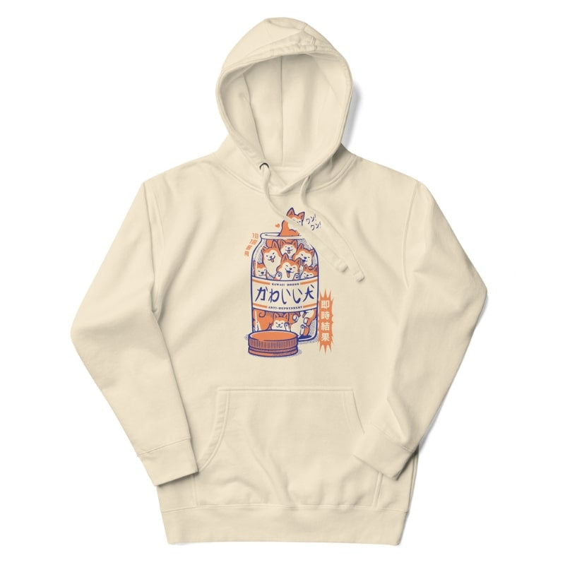 Japanse Hoodie - Shiba Anti-Depression S / Beige