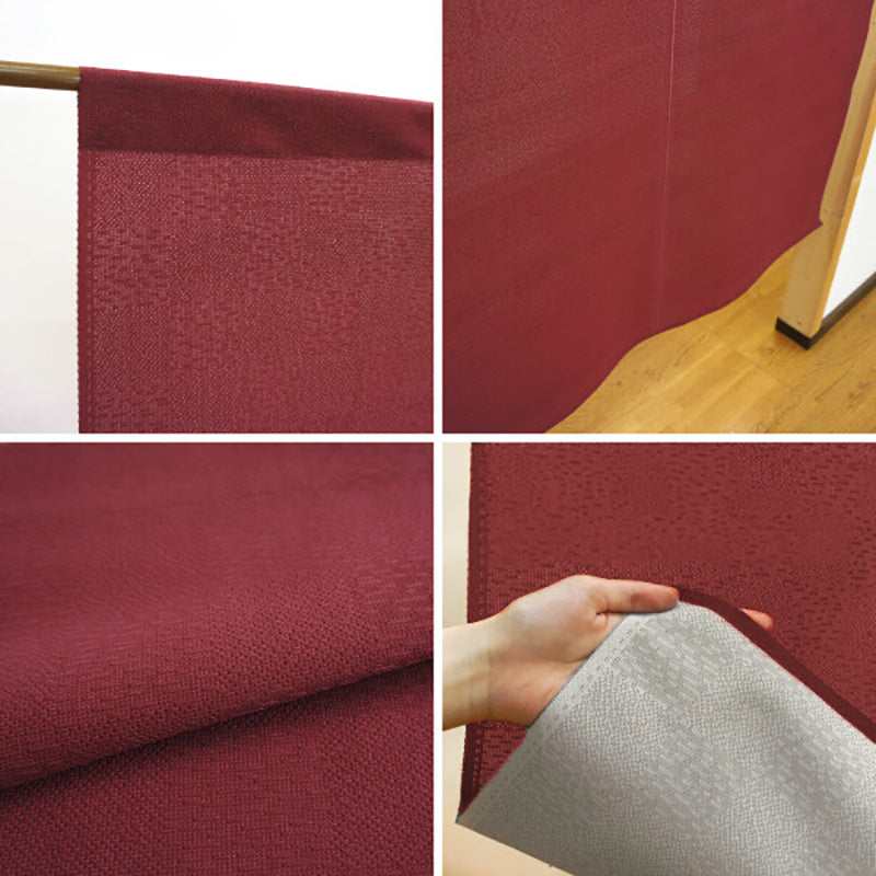 Japanse Ichimatsu Noren - Bordeaux 85 x 150 cm