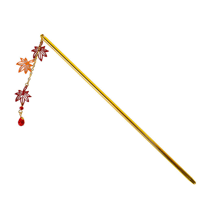 Japanse Kanzashi Haarpin – Momijibladeren