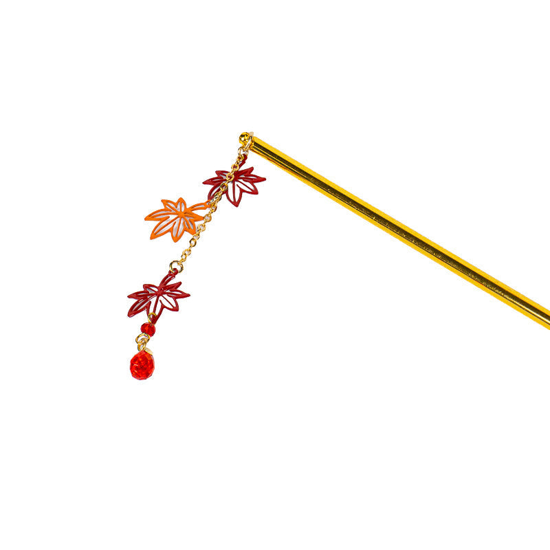 Japanse Kanzashi Haarpin – Momijibladeren