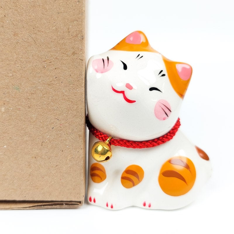 Duo van Japanse Katten Beeldjes