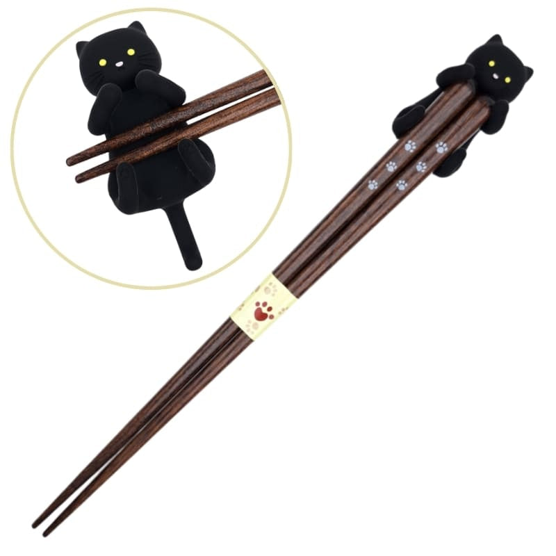 Japanse Kawaii Eetstokjes – Zwarte Kat