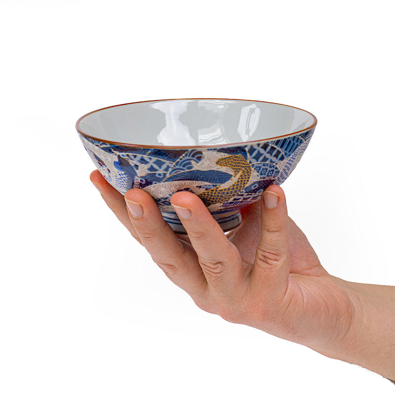 Japanse Keramische Kom - Koi Karper