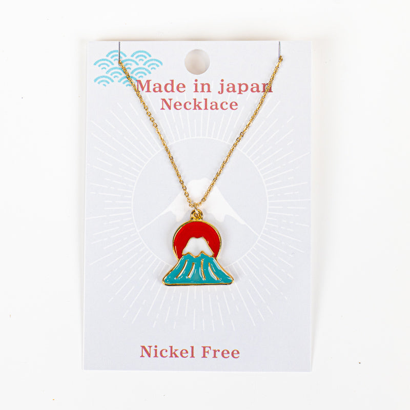 Japanse Ketting met Hanger – Ondergaande Zon boven Mount Fuji