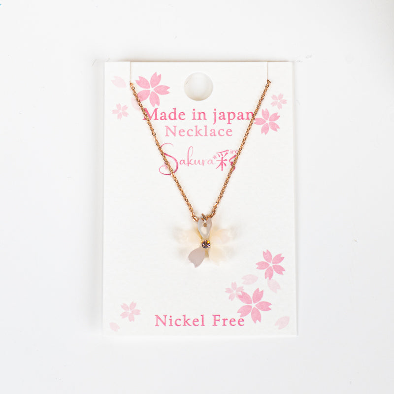 Japanse Ketting met Hanger – Witte Sakurabloesem