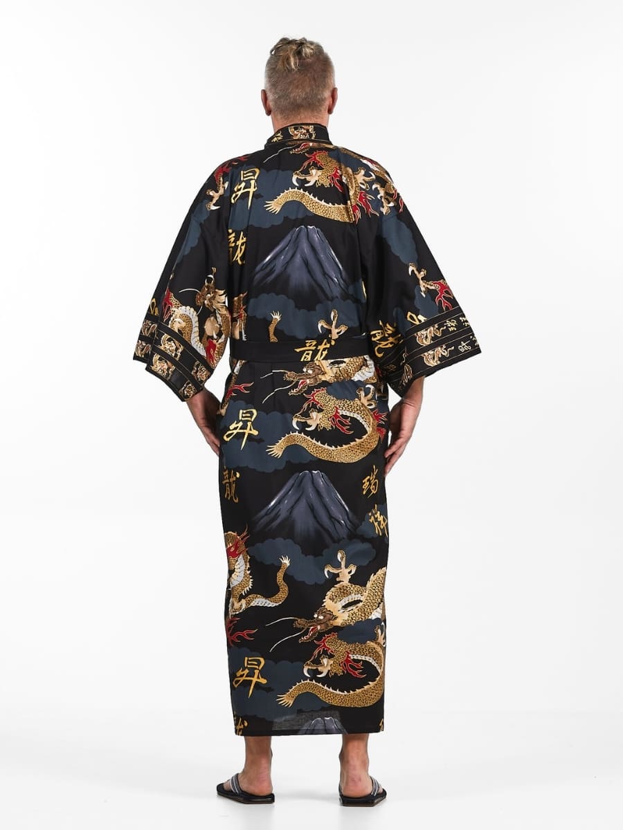 Japanse Kimono Heren - Dragon One Size