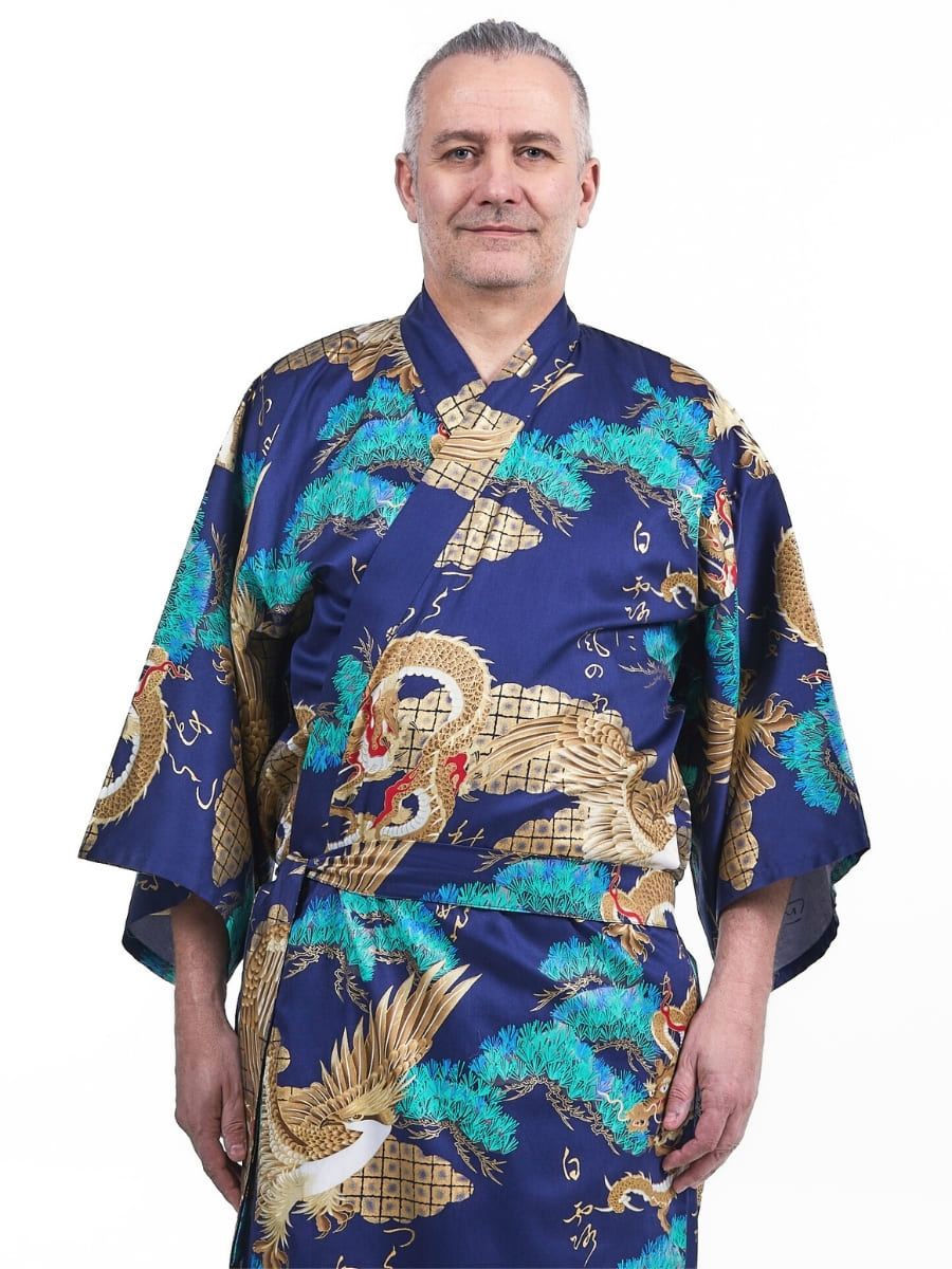 Japanse Kimono Heren - Ryū to Washi One Size