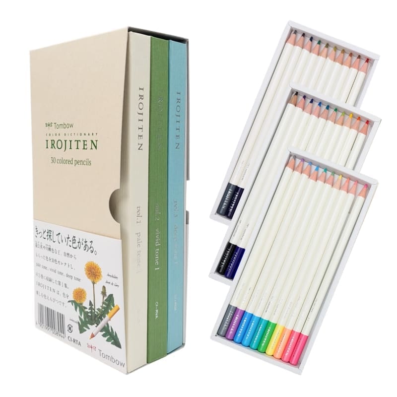 Japanse kleurpotloden Set - Irojiten Deel 1