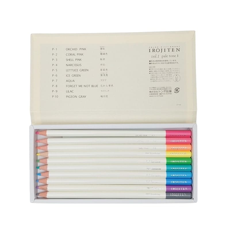 Japanse kleurpotloden Set - Irojiten Deel 1