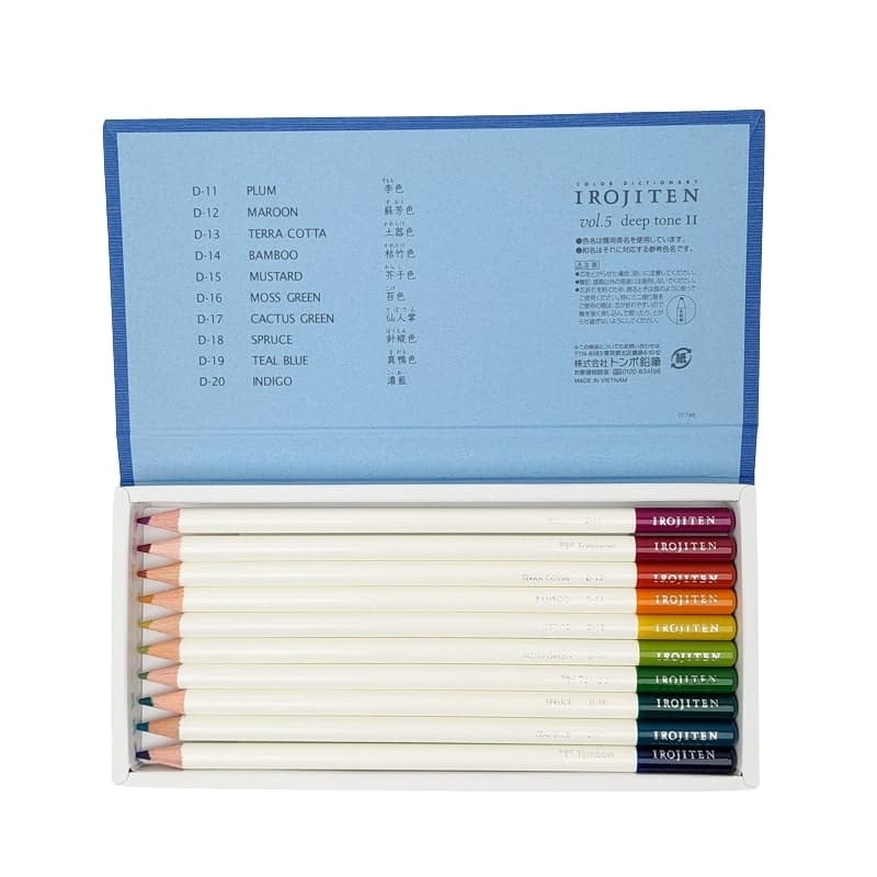 Japanse Kleurpotloden Set - Irojiten Deel 2