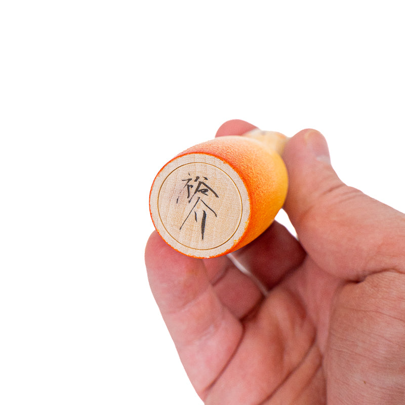 Japanse Kokeshi Pop - Daidai Kleurverloop - 9 cm