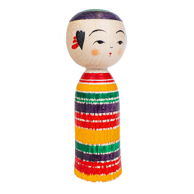 Japanse Kokeshi Pop - Yajiro Tsukuritsuke - 6 cm