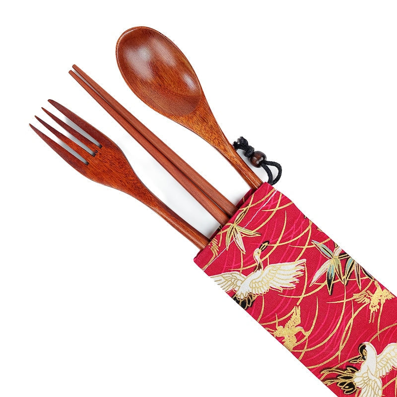 Japanse Kraanvogel Eetstokjes Etui