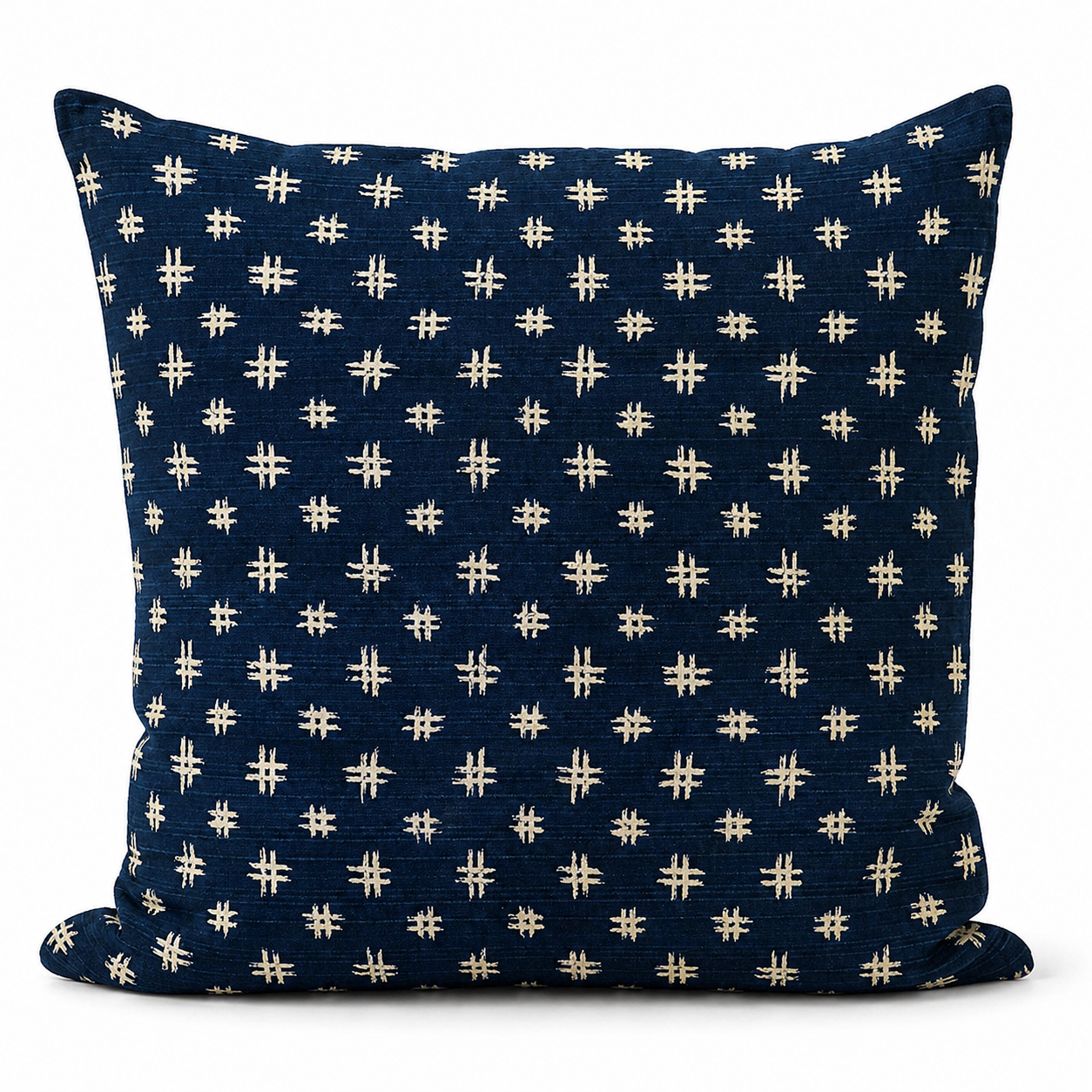 Japanse Kussenhoes Blauw Motief Igeta - 50x50 cm