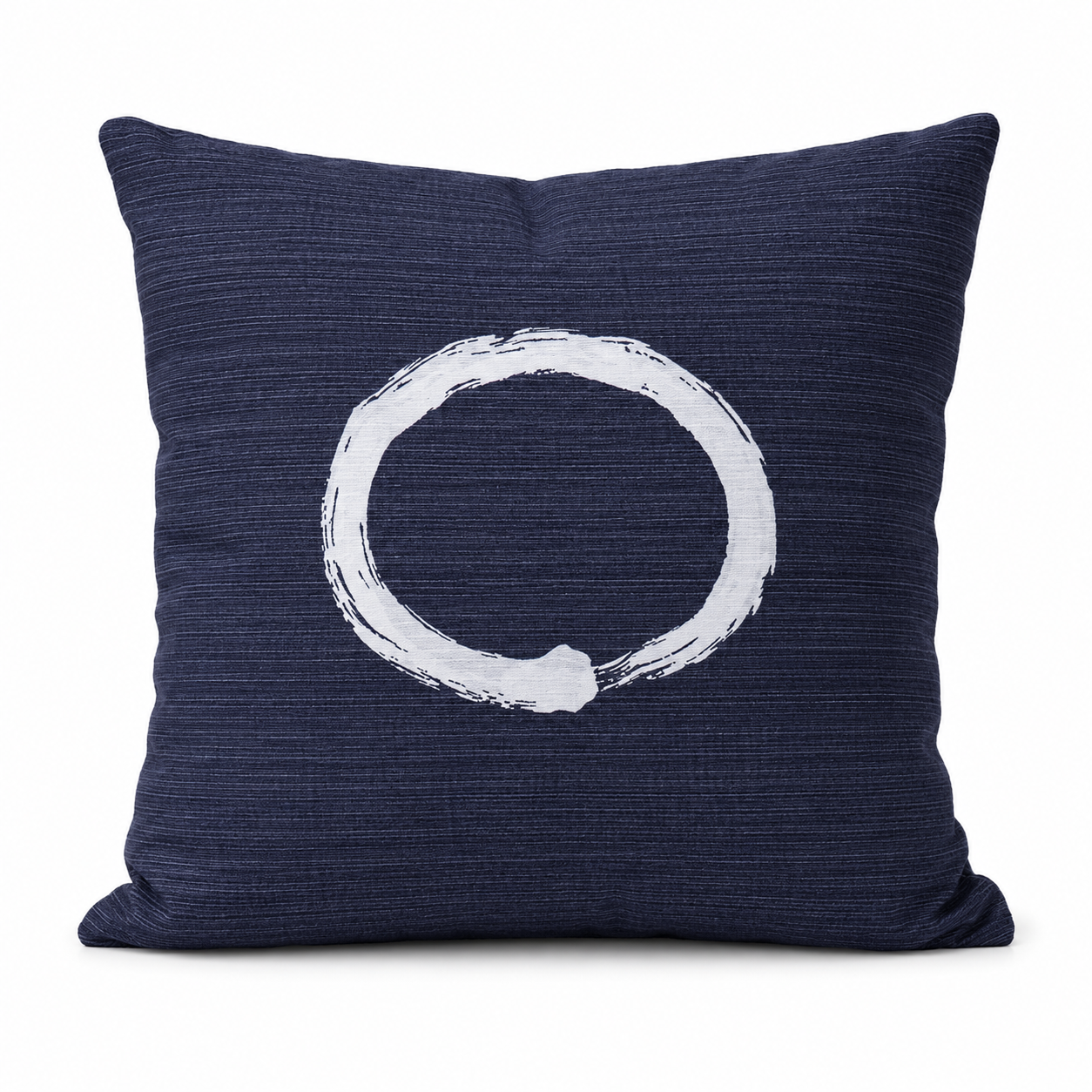 Japanse Kussenhoes - Ensō Blauw 50x50 cm