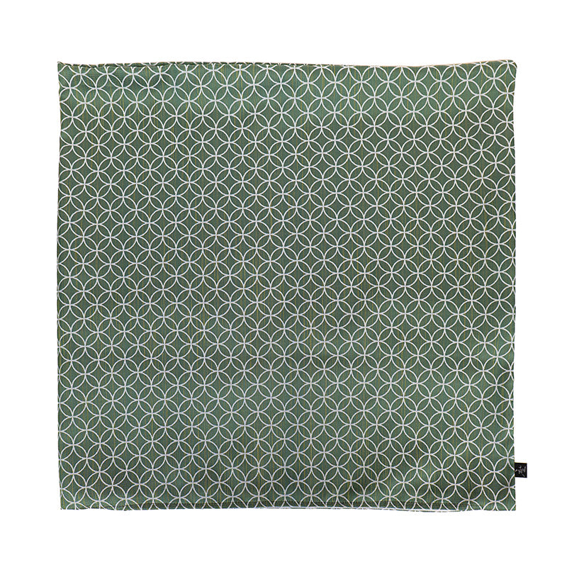 Japanse Kussenhoes Motief Shippo Groen - 50x50 cm