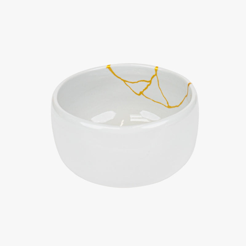 Japanse Matcha Kom – Wit Kintsugi