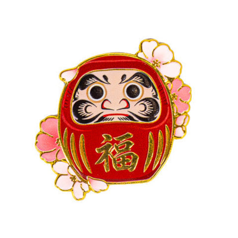 Japanse Metalen Magneet – Daruma & Sakura