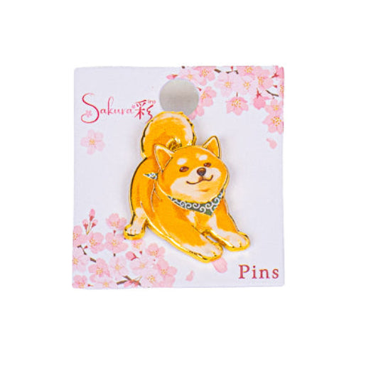Japanse Metalen Pin – Schattige Shiba Inu