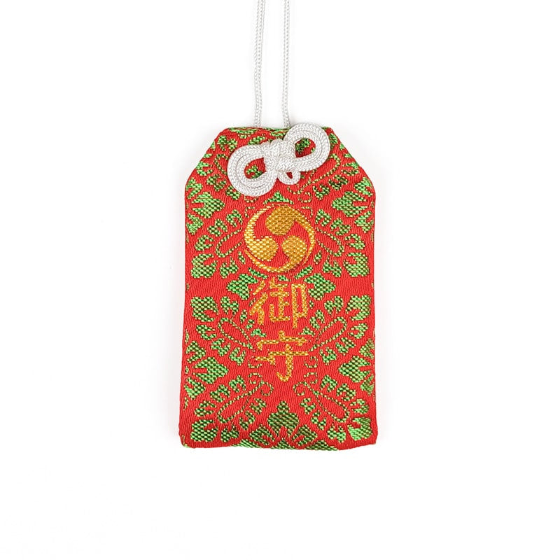Japanse Omamori - Mitsudomoe Rood