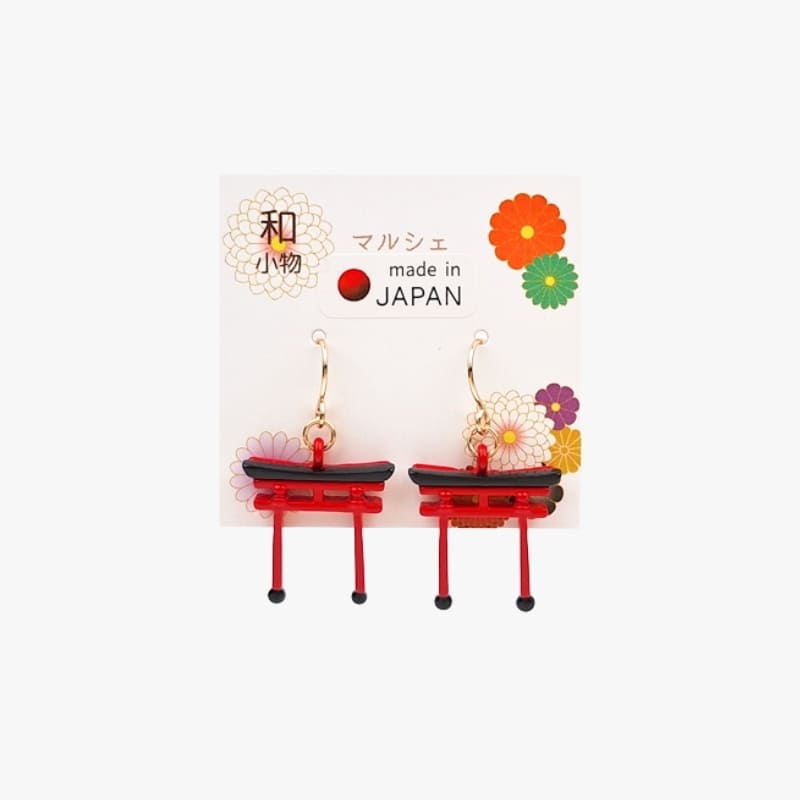 Japanse Oorbellen – Rode Torii Poort