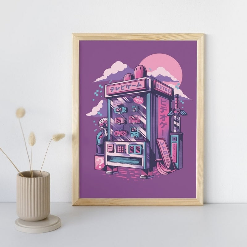 Japanse Poster - Retro Gaming A3