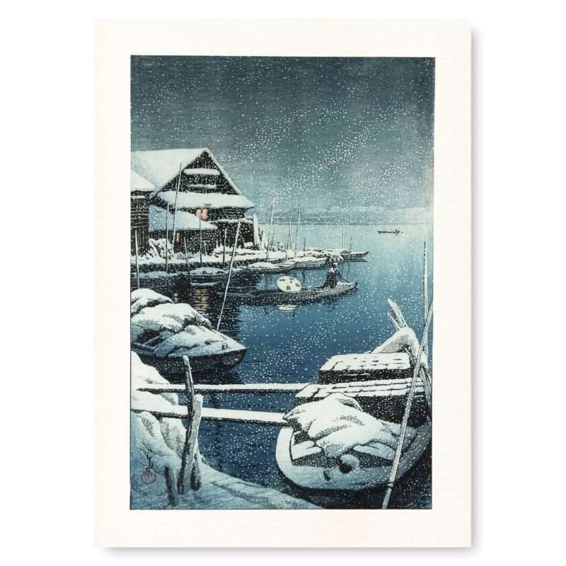 Japanse Poster - Sneeuw Bij Mukojima A3