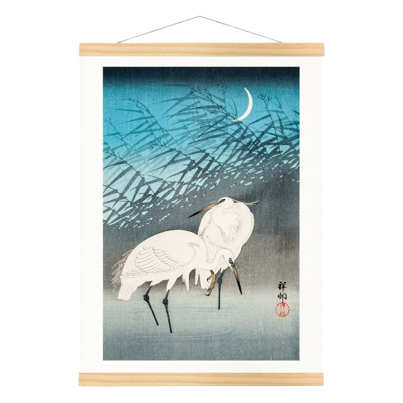 Japanse Prent - Reigers & Riet A3