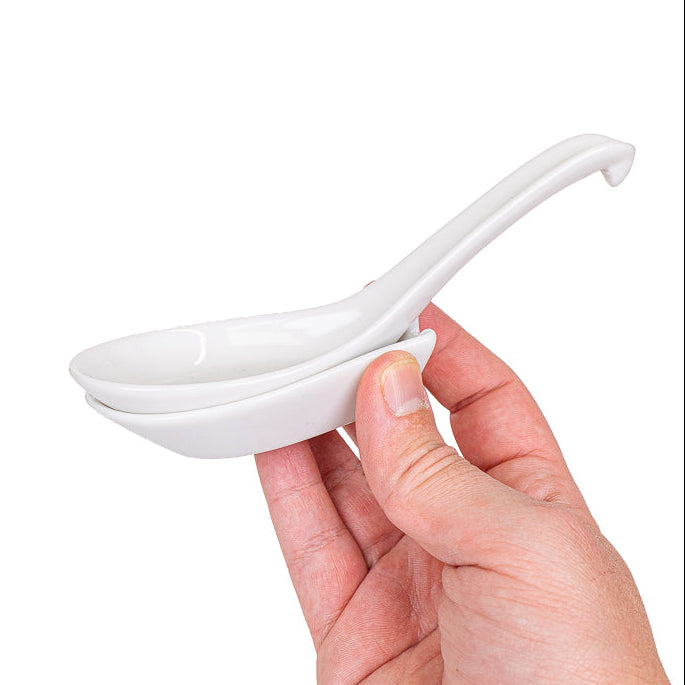 Japanse Ramenlepel met Houder - Wit