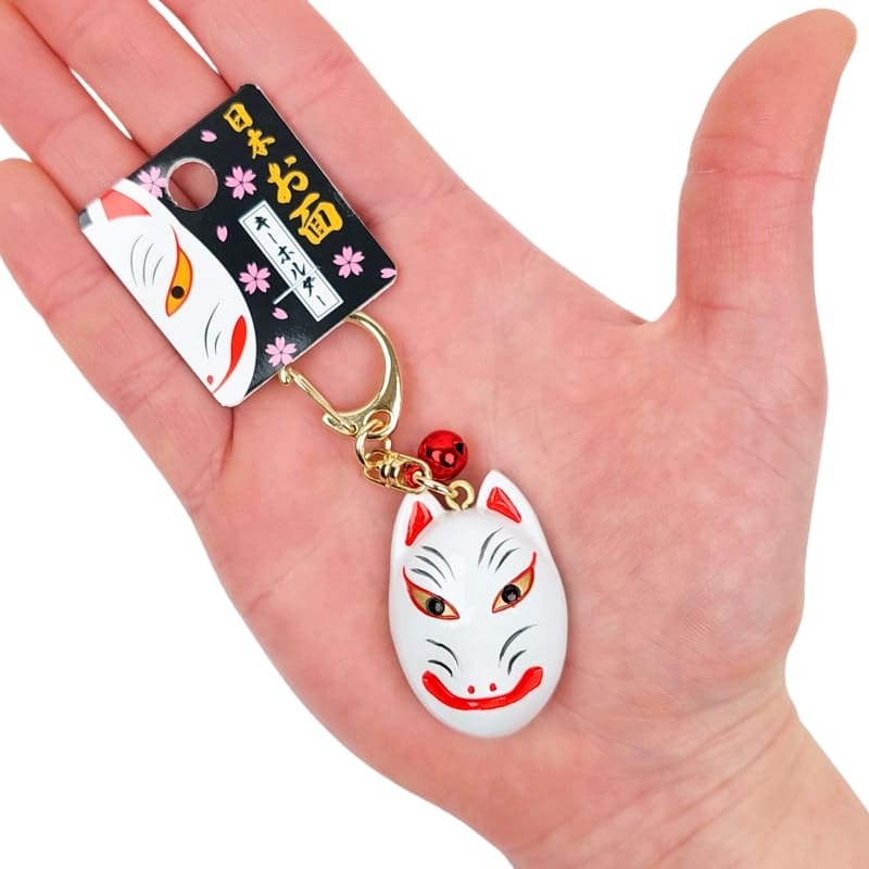 Japanse Sleutelhanger - Kitsune Masker