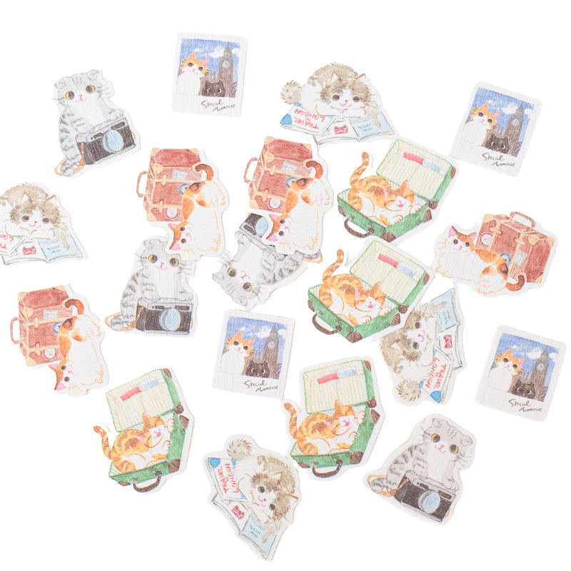 Japanse Stickers - Reizende Katten