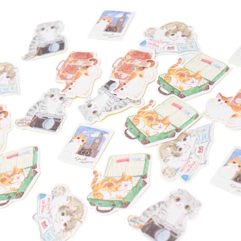 Japanse Stickers - Reizende Katten