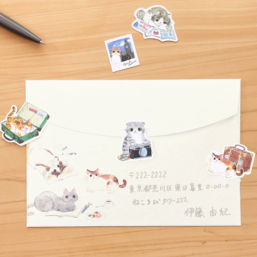 Japanse Stickers - Reizende Katten