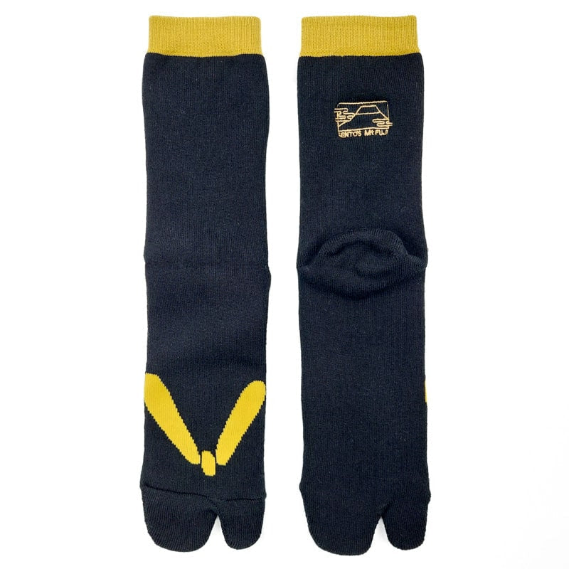 Japanse Teenslipper Sokken - Zwart EU 37-42