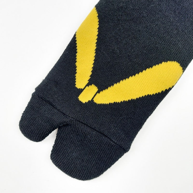 Japanse Teenslipper Sokken - Zwart EU 37-42