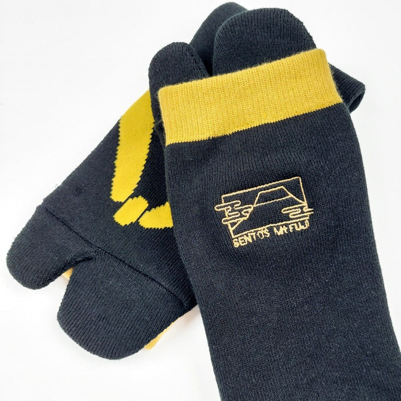 Japanse Teenslipper Sokken - Zwart EU 37-42