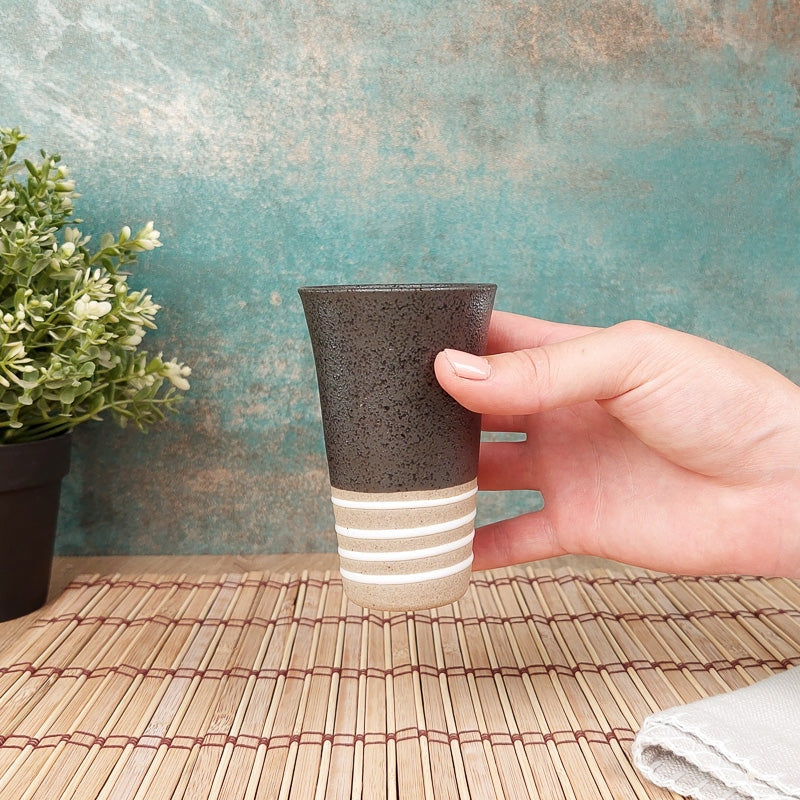Japanse Terracotta Beker - Zwart
