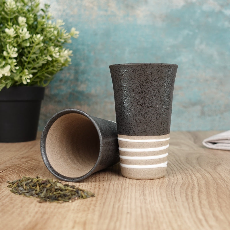 Japanse Terracotta Beker - Zwart