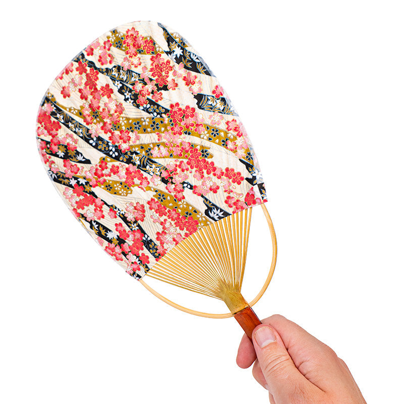Japanse Uchiwa Waaier Washi Hana