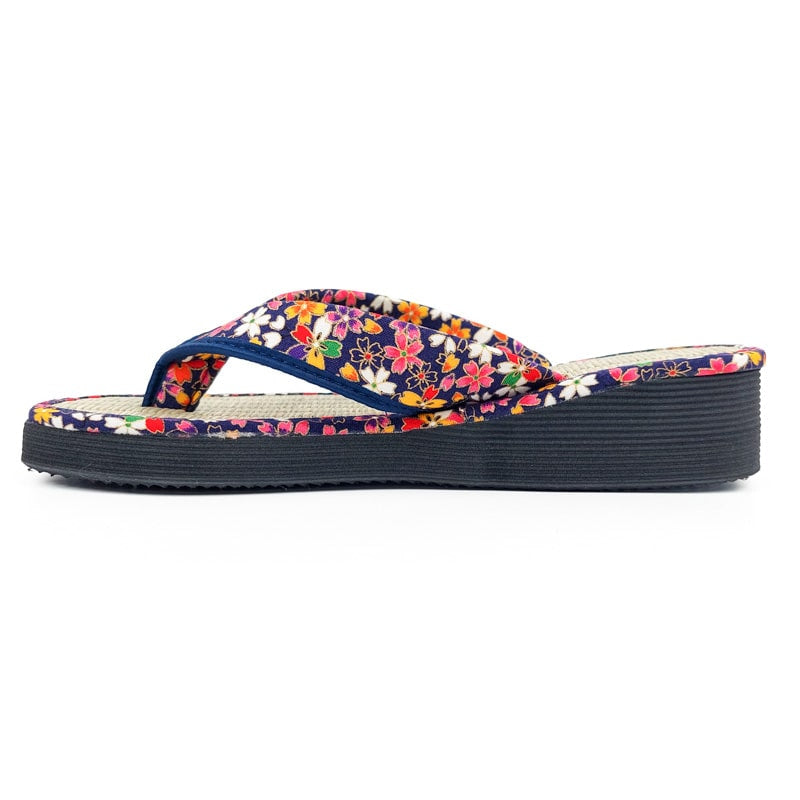Japanse Zori Slippers - Sakura Blauw EU 35 - 37