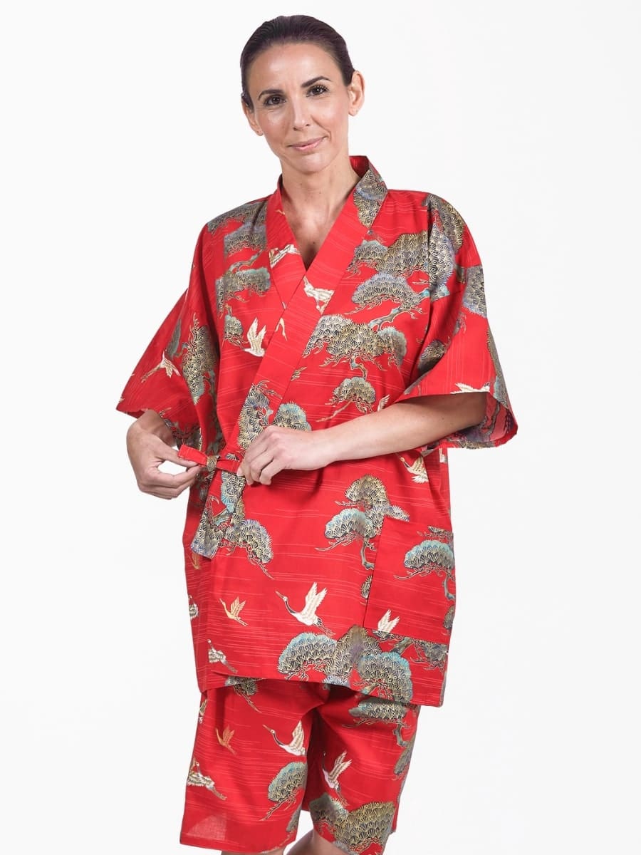 Jinbei Dames – Rood Kraanvogel &