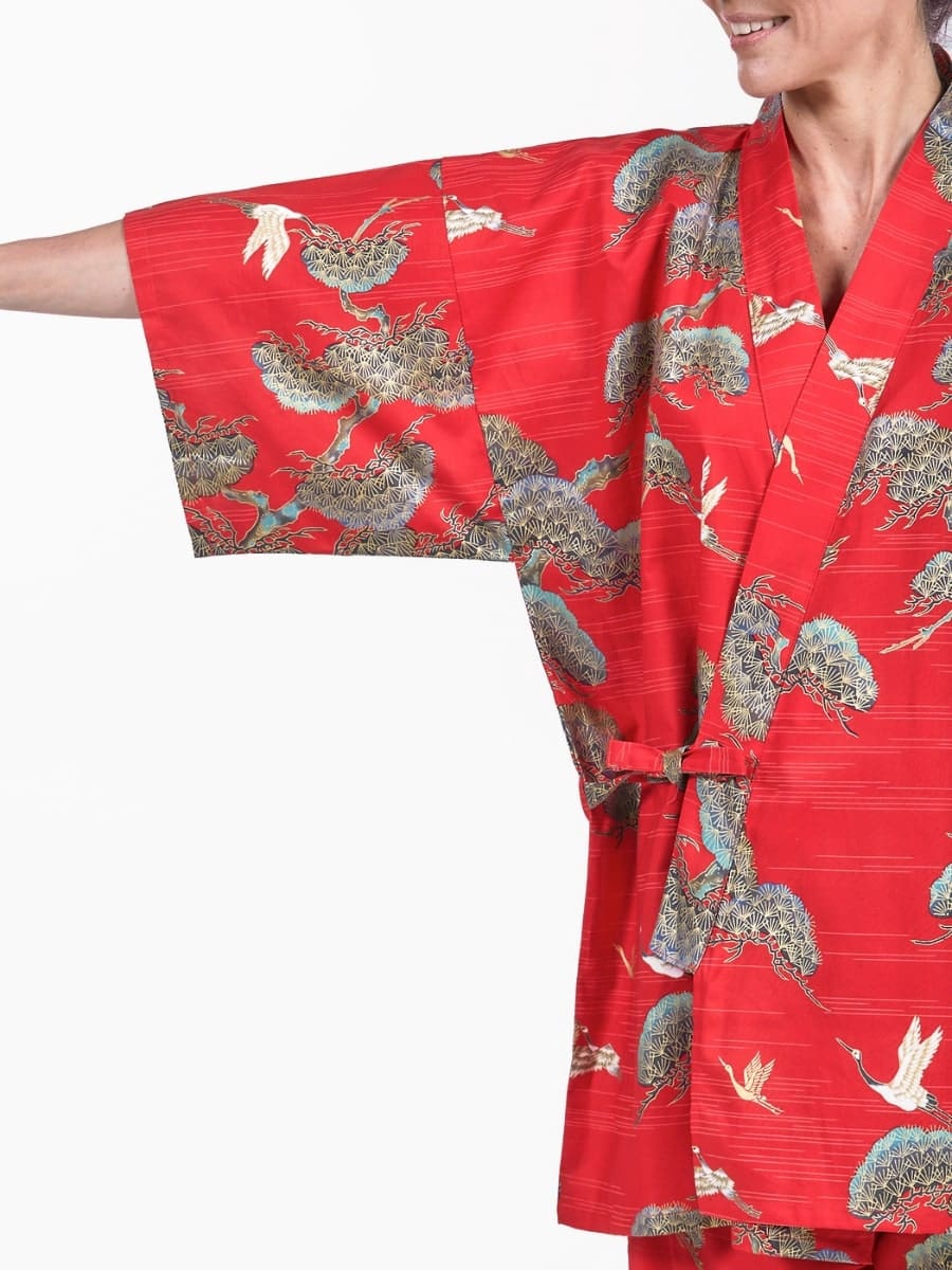 Jinbei Dames – Rood Kraanvogel &