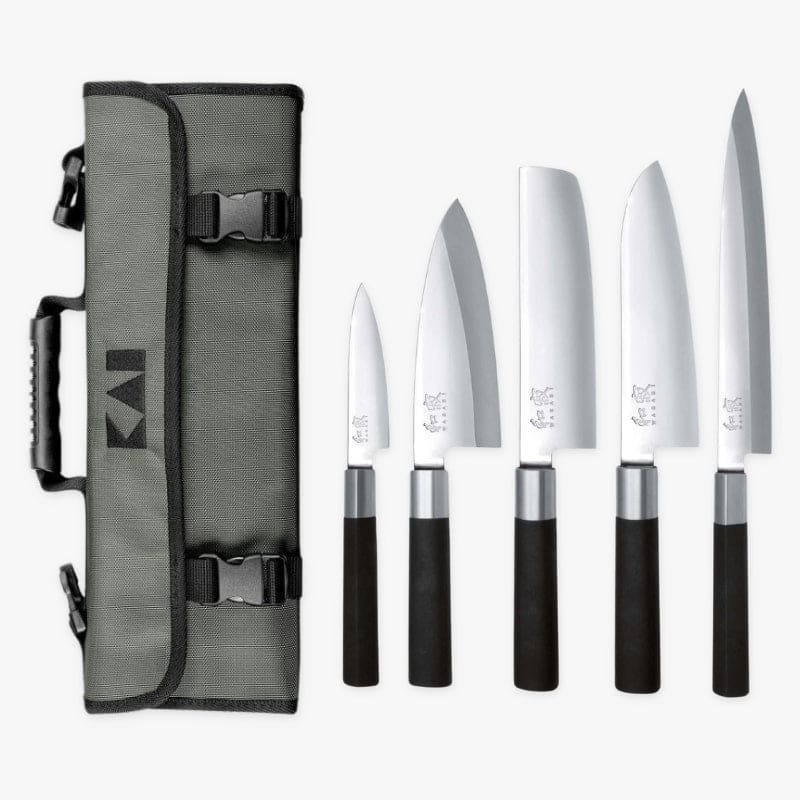 KAI Wasabi Black Messen Set – 5-delig met Etui