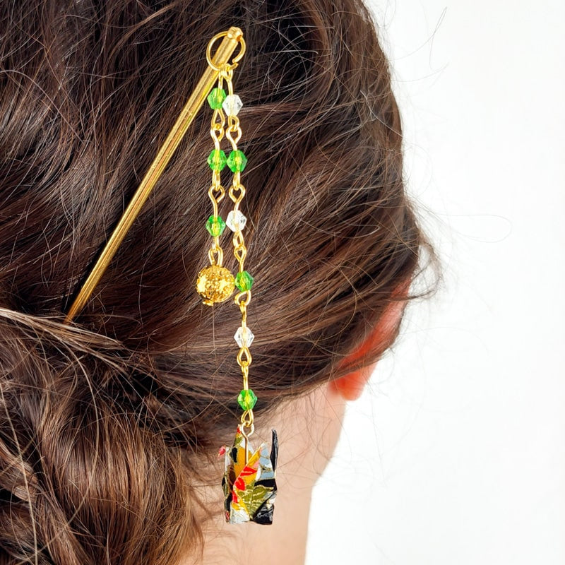 Origami Japanse Kanzashi Zwart