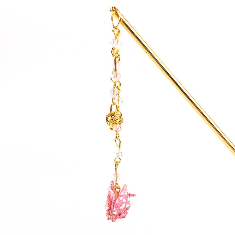 Kanzashi Roze Origami