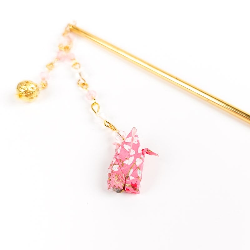 Kanzashi Roze Origami