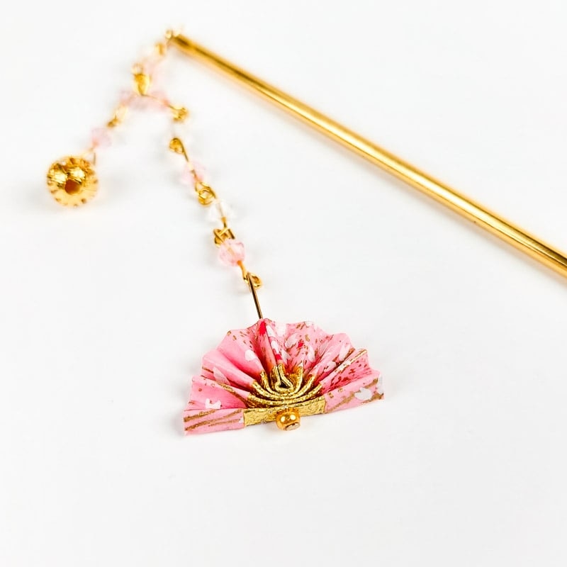 Kanzashi Roze Waaier