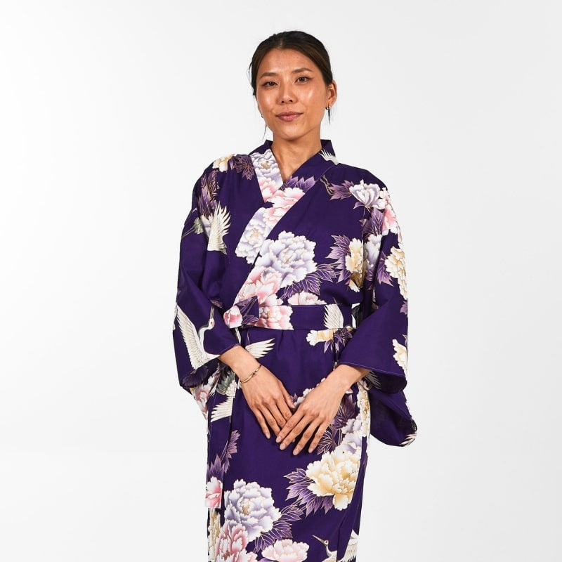 Japanse Kimono Botan to Tsuru voor dames - Een maat