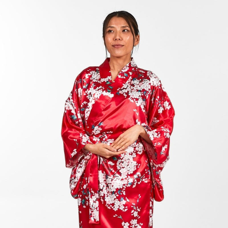 Kersenbloesem Japanse Kimono voor dames - Een maat